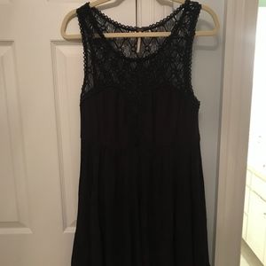 black lace back free people dress